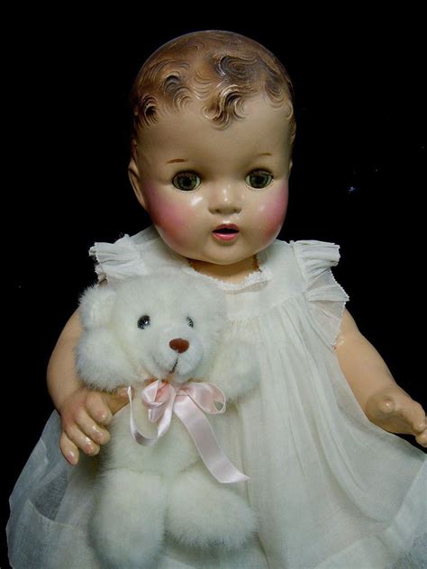 Vintage Large 22 Composition Baby Doll 1930 40s Restored So
