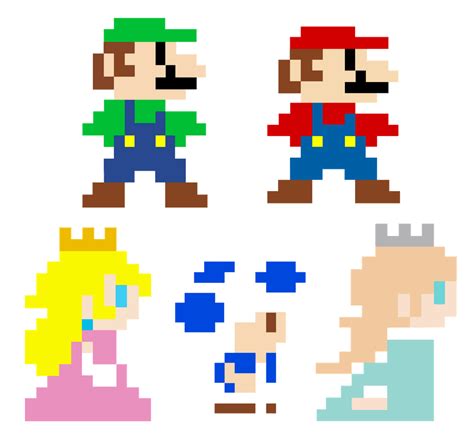 Super Mario 3d World Pixel Characters By Greenmachine987