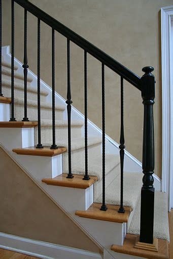 Maybe you would like to learn more about one of these? Black Handrail | Staircase railing design, Iron stair ...