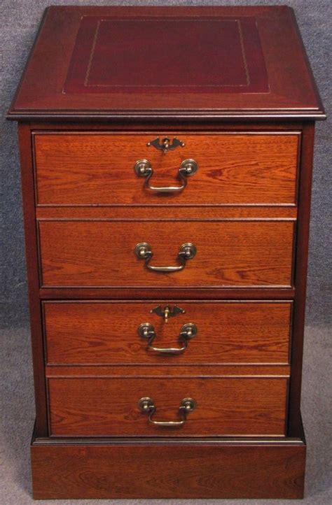 Filing cabinets and office storage cabinets for less. Mahogany 2 Drawer Leather Top Filing Cabinet / Chest ...