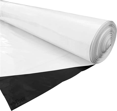 Elixir Gardens Black And White Heavy Duty Polythene Sheeting 360g 90 Microns Available At 2m