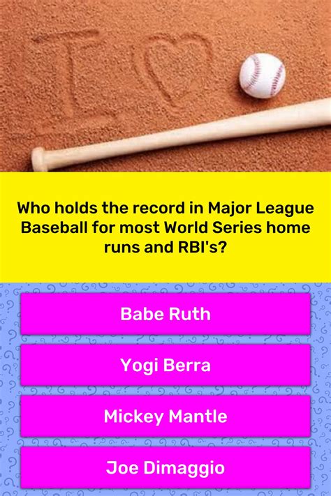 Who Holds The Record In Major League Trivia Questions Quizzclub