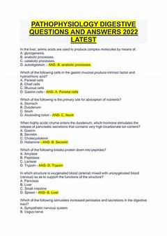 Quizlet Pathophysiology