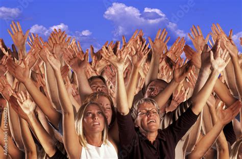 Many Hands Raised In Worship Stock Photo And Royalty Free Images On