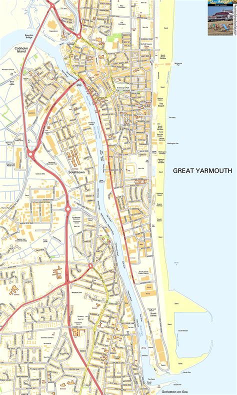 map of great yarmouth area beilul rochette