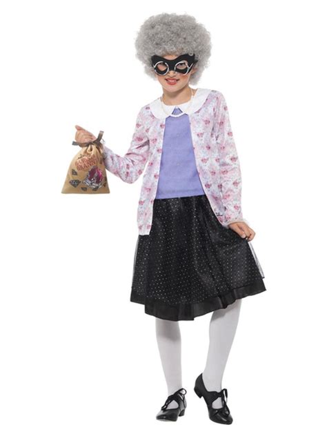David Walliams Deluxe Gangster Granny Costume Our Officially Costume