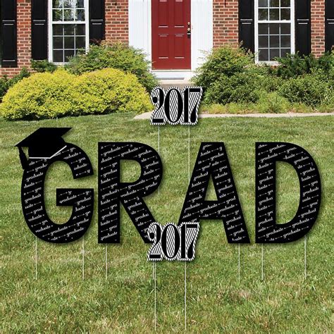 Graduation Cheers Yard Sign Outdoor Lawn Decorations With Stakes
