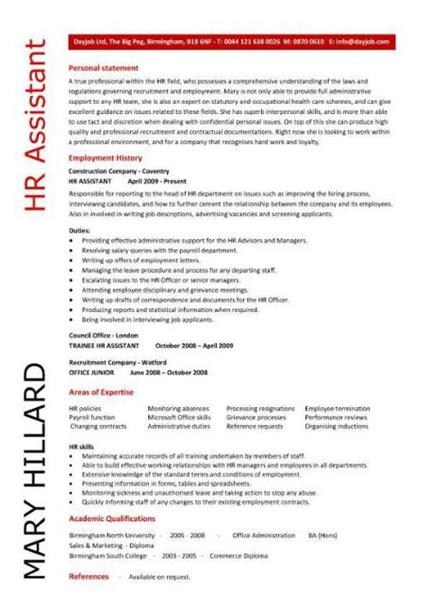 This cover letter was written by our experienced resume writers specifically for this profession. HR Resume Samples | HR Assistant CV 5 HR Assistant cover ...