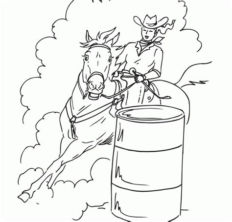 This drawing was made at internet users' disposal on 07 february 2106. Barrel Racing Coloring Pages - Coloring Home