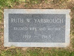 Ruth Hazel Yarbrough 1919 1968 Find A Grave Memorial