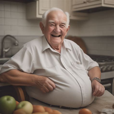 ai chubby grandpa in the kitchen by enjoyolderfriends on deviantart