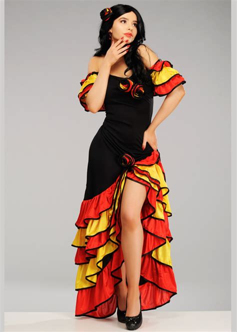 Rumba Lady Spanish Flamenco Costume