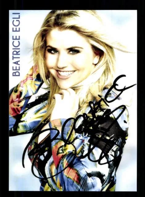 Beatrice Egli Autogrammkarte Schweizer S Ngerin Eur Picclick De