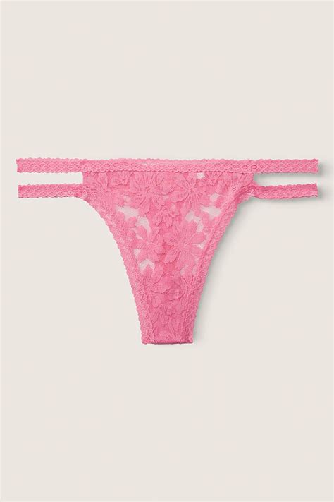 Buy Victorias Secret Pink Floral Thong From The Victorias Secret Uk