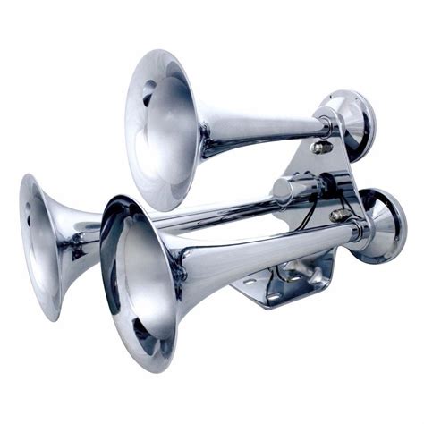 Chrome 3 Trumpet Train Horn Competition Series Peterbilt Fl Kw Semi