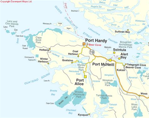 Locate north vancouver hotels on a map based on popularity, price, or availability, and see tripadvisor reviews, photos, and deals. British Columbia Maps, Northern Vancouver Island, BC Map Driving Direction