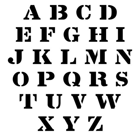Alphabet Stencils Lettering Alphabet Stencils Images And Photos Finder
