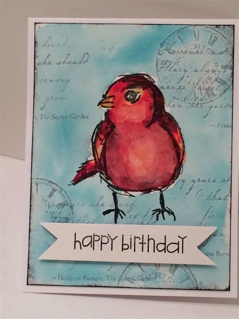 Scribbly Birds Watercolor birthday card | Watercolor birthday cards, Watercolor bird, Watercolor ...