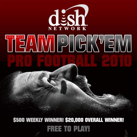 Free trial available on game pass or fubo tv. Dish Network NFL Team Pick'Em Sweepstakes 2010 App for ...