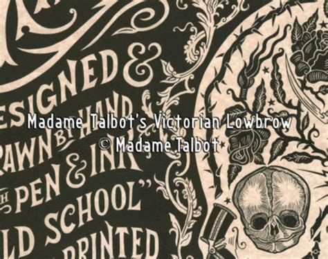 Madame Talbot Victorian Lowbrow Skull Poster Print Etsy