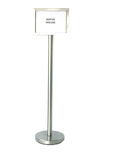 Stainless Steel Sign Board Stand A4 Model Bri Sbs 022ss Furnitures