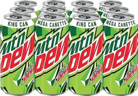 Mountain Dew Soft Drink 473 Ml Cans 12 Pack Amazonca Grocery