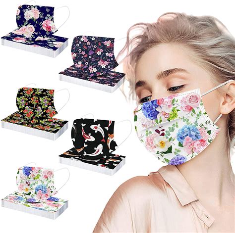Fast Delivery 50pc Adult Face Mask Mixed Color Disposable