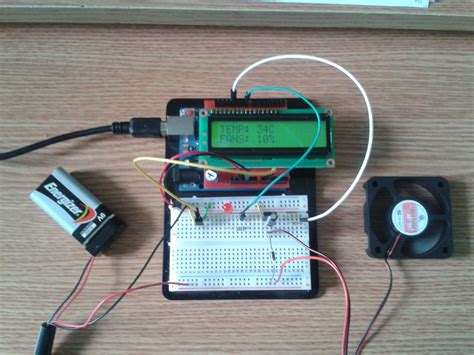 Arduino Fan Speed Controlled By Temperature Arduino Microcontrollers