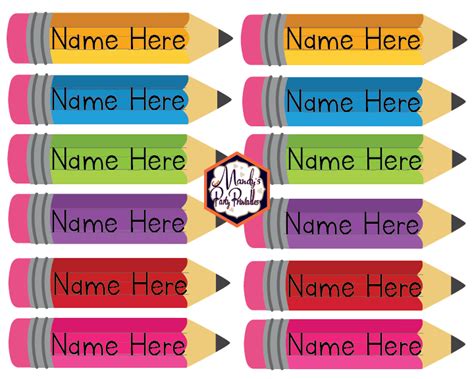 School Name Cards For Students Free Printable Preschool Name Tags