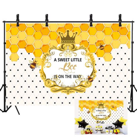 Buy Sensfun 7x5ft Honeybee Baby Shower Backdrop Bumble Bee Theme Gender