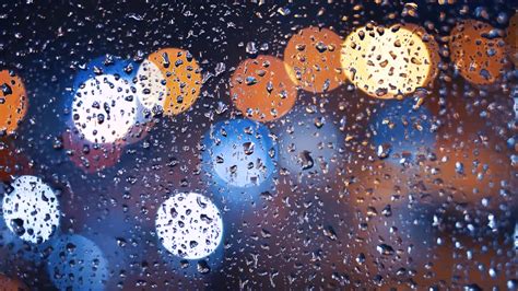 Raindrops On Window Stock Video Motion Array