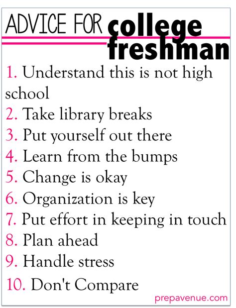 Advice For College Freshman College Freshman Advice Freshman College College Hacks