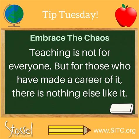 Teachertip Embrace The Chaos Tips Tricks
