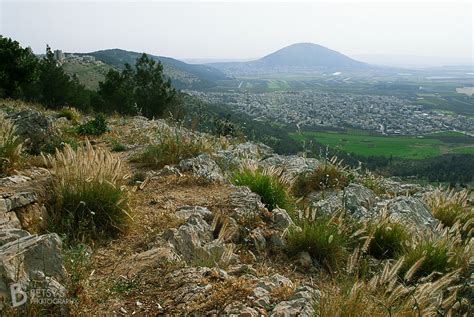 Mount Tabor Jezreel Valley As Seen From Mount Precipice Israel