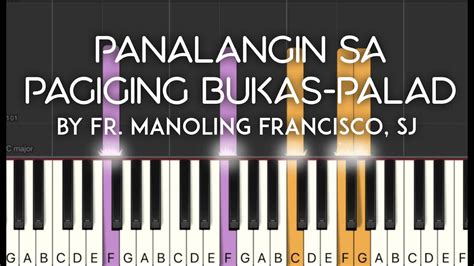 Mass Song Panalangin Sa Pagiging Bukas Palad Francisco SJ Synthesia Piano Tutorial Sheet