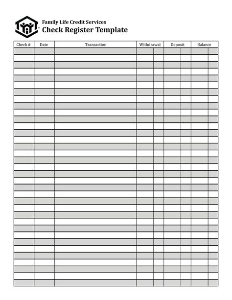 Free Printable Checkbook Register Sheets Free Printable Templates 10920 Hot Sex Picture