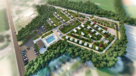 Realtime Camping Resort Master Plan Conceptual Design 3d