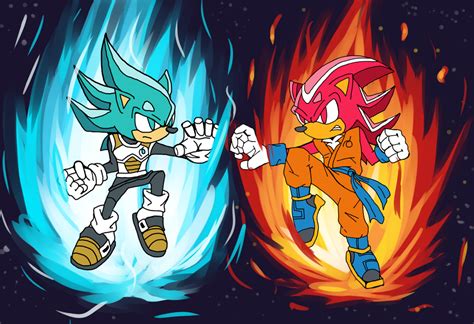 I Am In Love With Sonic And Shadow As Super Saiyan Gods Art By Me