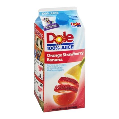 Dole Orange Strawberry Banana 100 Juice Hy Vee Aisles Online Grocery