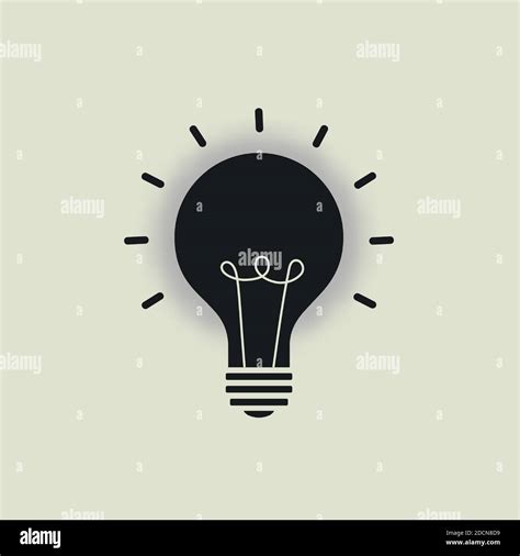 Light Bulb Line Icon Vector Isolated On White Background Idea Sign