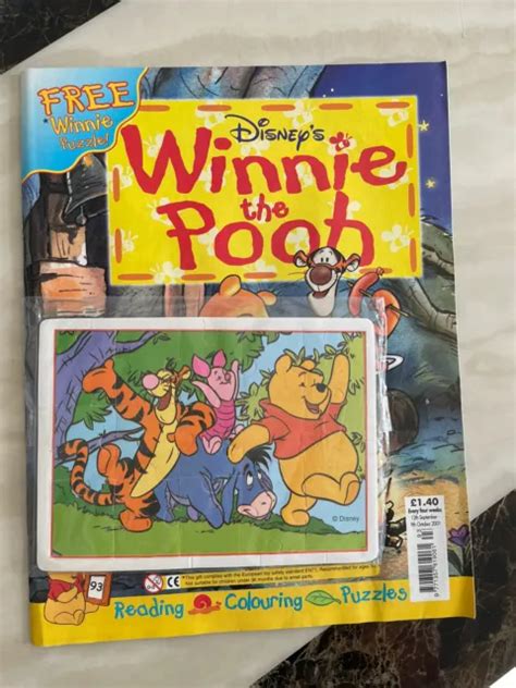 Disneys Winnie The Pooh Magazine With Free Jigsaw Puzzle Septoct 2001