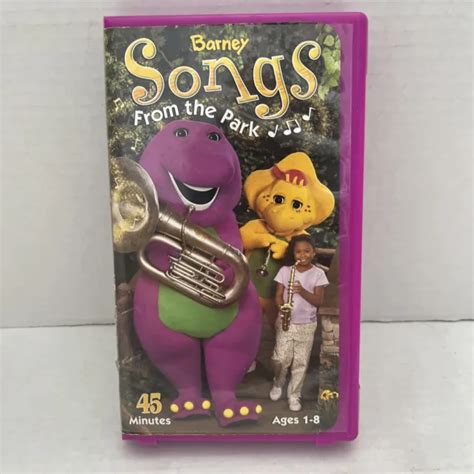 Barney Songs From The Park Vhs Video Tape 45 Minutes Hard Clamshell