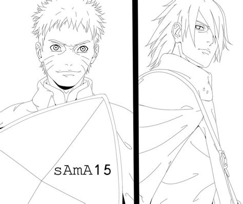 Manga Naruto 700 Naruto And Sasuke The End Line By Sama15 On