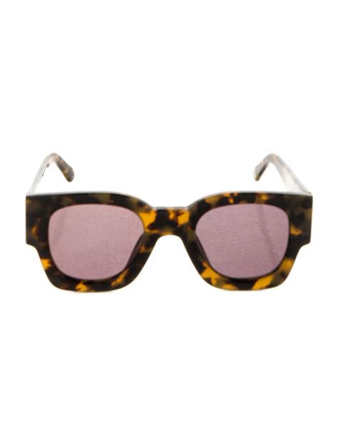 Karen Walker Oversize Sunglasses Orange Sunglasses Accessories