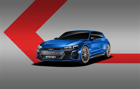 Ensuring the driving performance of a sports car is the drive of the future: Audi e-tron GT Rendered as Shooting Brake, Coupe, and ...
