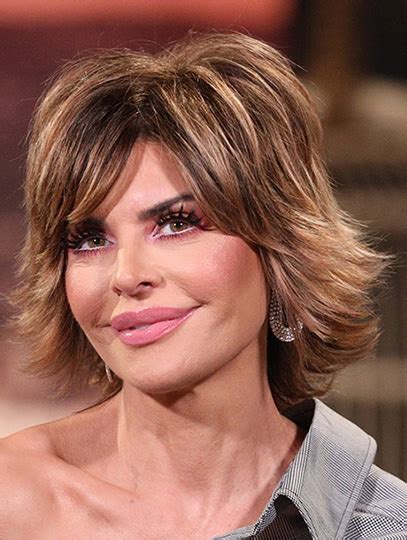 12 Lace Front Chin Length Synthetic Straight Lisa Rinna Wigs
