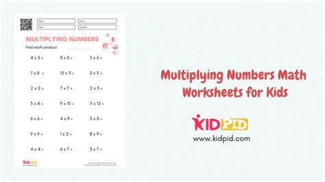 Multiplying Numbers Math Worksheets For Kids Kidpid