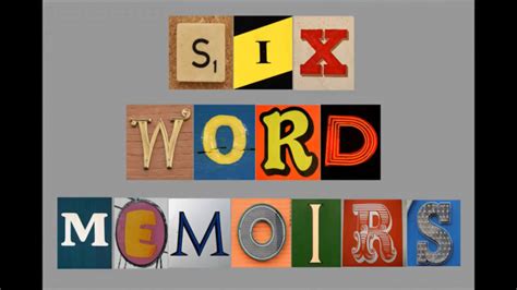 B1 Six Word Memoir Stout Middle School