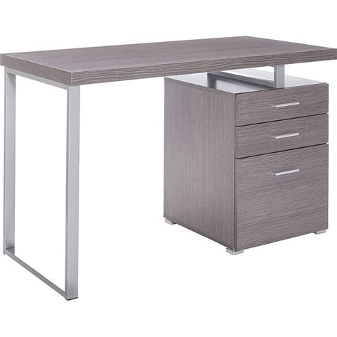Atlin Designs 48 Adjustable Home Office Desk In Gray Homesquare
