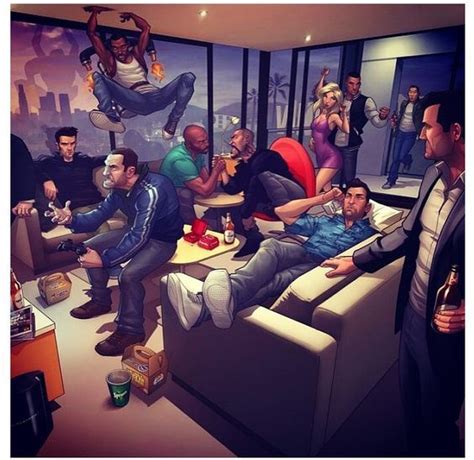 Amazing Grand Theft Auto Videogame Fan Art By Patrick Brown Grand